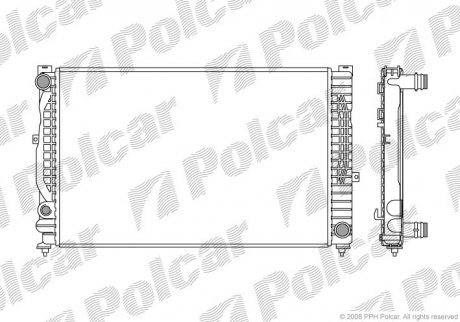 Радиатор охлаждения Polcar 132408-5