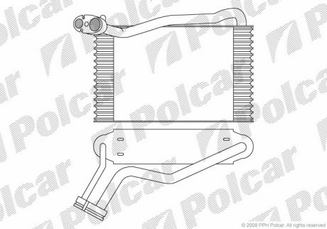 Випарник кондиціонера Polcar 1324P8-1 (фото 1)