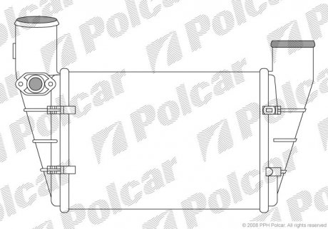 Радіатор повітря (Інтеркулер) Polcar 1325J87X