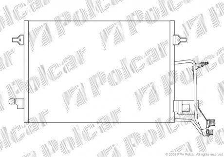 Радіатор кондиціонера SRL Polcar 1326K8C3S