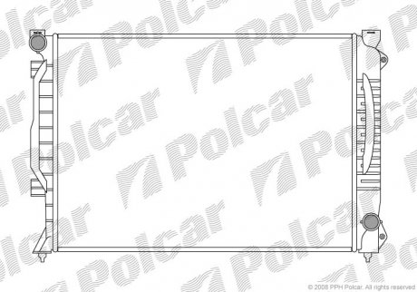 Радіатор двигуна Polcar 132708-1 (фото 1)