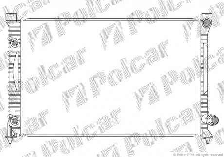 Радіатор двигуна SRL Polcar 132708-3