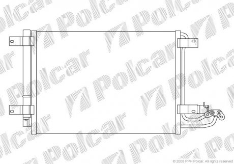 Радіатор кондиціонера SRL Polcar 1331K8C1S