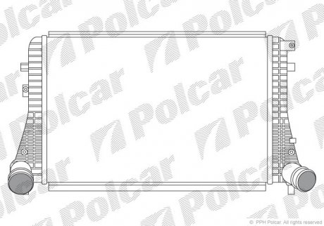 Радиатор воздуха (интеркулер) Polcar 1332J81X