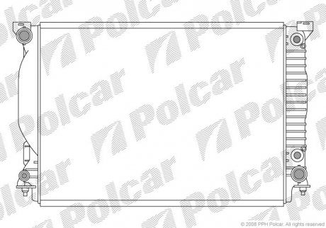 Радиатор охлаждения Polcar 133408-4