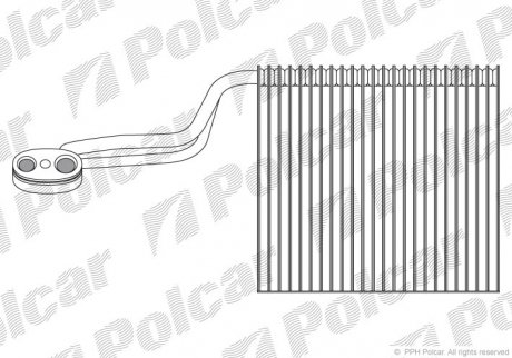 Испаритель кондиционера Polcar 1334P81 (фото 1)