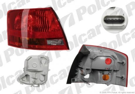 Фонарь задний Polcar 1335872E