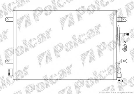 Радіатор кондиціонера SRL Polcar 1335K8C1S