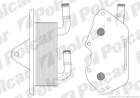 Радіатор масла Polcar 1335L8-1 (фото 1)