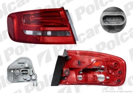 Фонарь задний Polcar 1337878E