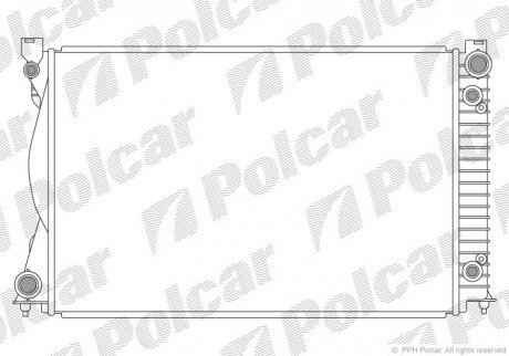 Радіатор двигуна Polcar 133808-7 (фото 1)