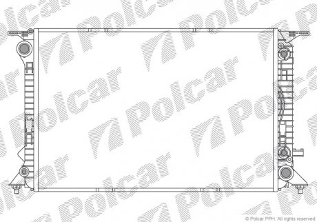 Радиатор охлаждения Polcar 136508-1