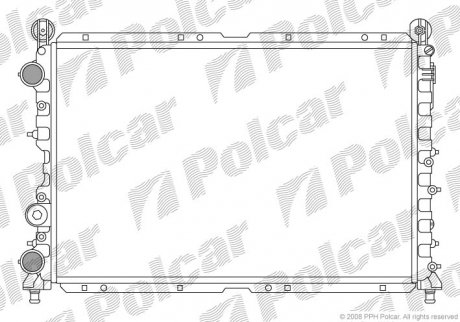 Радиатор охлаждения Polcar 1402084 (фото 1)
