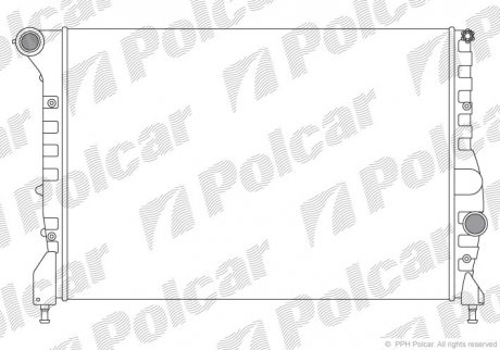 Радіатор охолодження Polcar 140408A2 (фото 1)