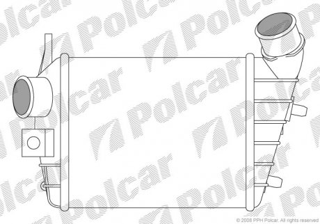 Радиатор воздуха (интеркулер) Polcar 1408J8-1