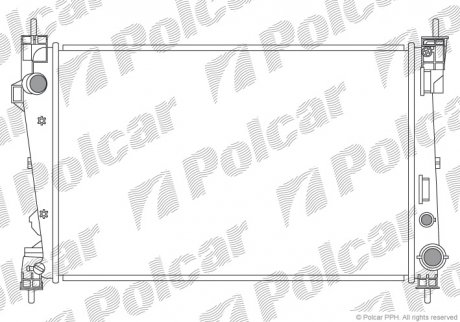 Радиатор охлаждения Polcar 142108-2