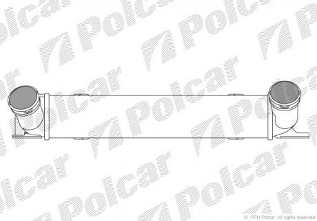 Радіатор повітря (Інтеркулер) Polcar 2001J8-1