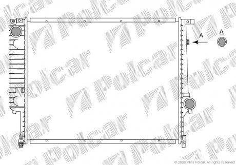 Радіатор охолодження Polcar 200508-7