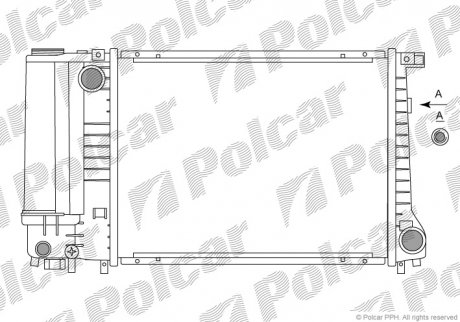 Радиатор охлаждения Polcar 200708A1