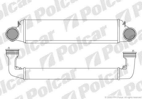 Радиатор воздуха (интеркулер) Polcar 2009J8-2