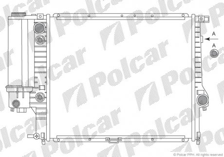 Радіатор охолодження Polcar 201408A1 (фото 1)