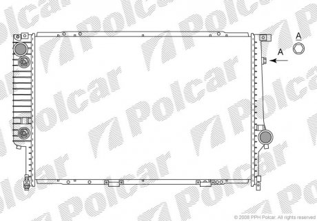 Радиатор охлаждения Polcar 201508-0