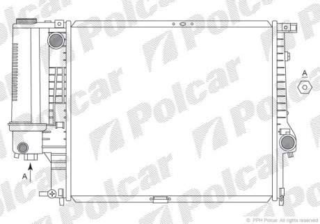 Радіатор двигуна SRL Polcar 201508-2