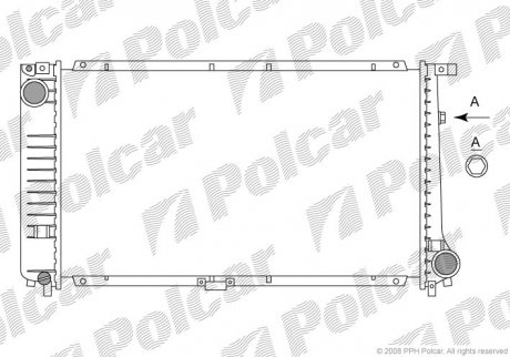 Радиатор охлаждения Polcar 201508-3