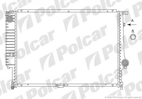 Радиатор охлаждения Polcar 201508-5