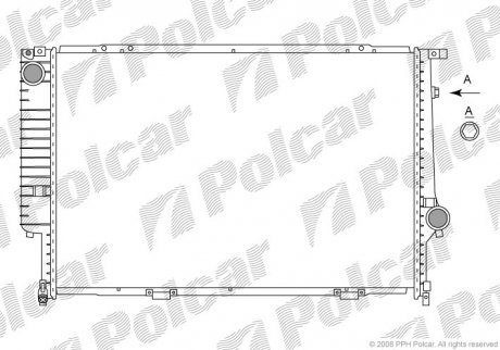 Радиатор охлаждения Polcar 201508-7