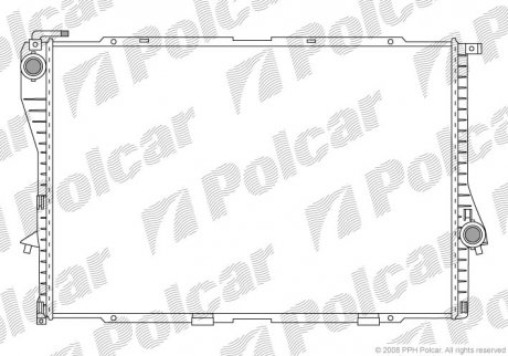 Радіатор двигуна SRL Polcar 201608-7 (фото 1)