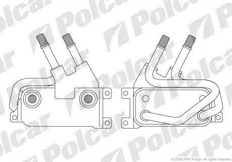 Радиатор масла Polcar 2024L81X