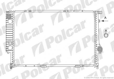 Радиатор охлаждения Polcar 203208-3