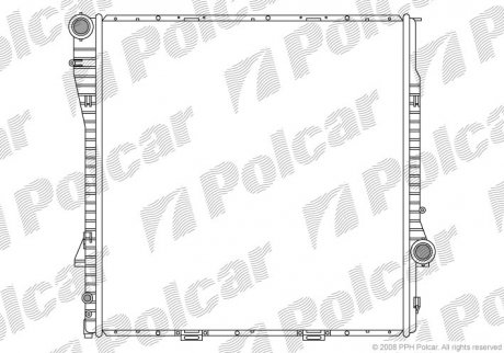 Радіатор двигуна SRL Polcar 2050083