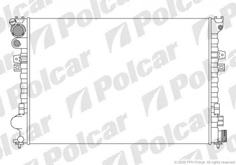 Радіатор двигуна SRL Polcar 2380082