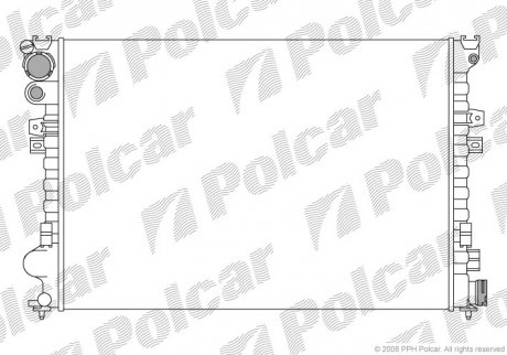 Радиатор охлаждения Polcar 238008A3