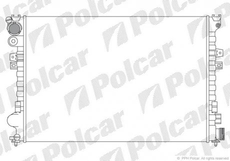 Радіатор охолодження Polcar 238008A4 (фото 1)