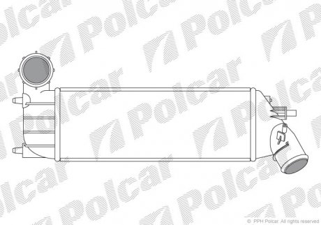 Радиатор воздуха (интеркулер) Polcar 2381J8-1