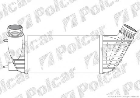 Радіатор повітря (інтеркулер) Polcar 2397J82