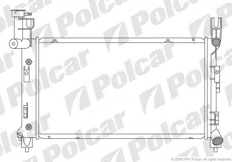 Радіатор двигуна SRL Polcar 240008-4