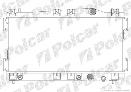 Радиатор охлаждения Polcar 2402082