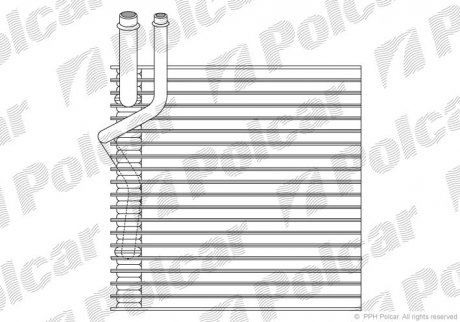 Испаритель кондиционера Polcar 2404P81 (фото 1)