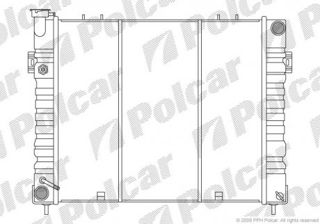 Радіатор охолодження SRL Polcar 240508-3