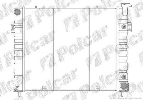 Радіатор охолодження Polcar 240608-4