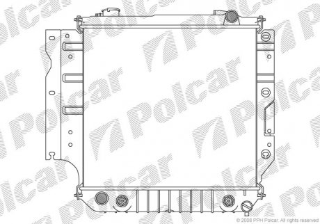 Радиатор охлаждения Polcar 240708-1