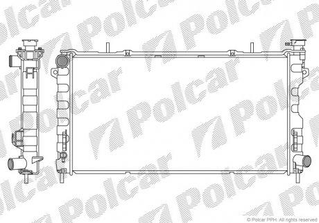 Радіатор охолодження Polcar 242008-1