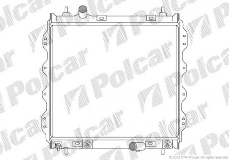 Радиатор системы охлаждения SRL Polcar 2450081