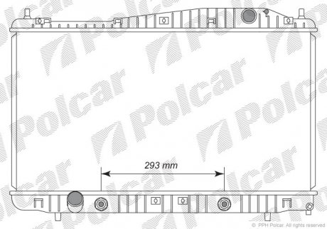 Радіатор двигуна SRL Polcar 251108-2 (фото 1)