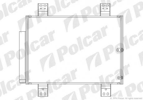 Радіатор кондиціонера Polcar 2621K81K (фото 1)