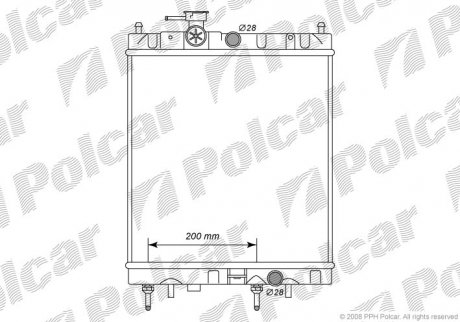 Радиатор охлаждения Polcar 270508-4